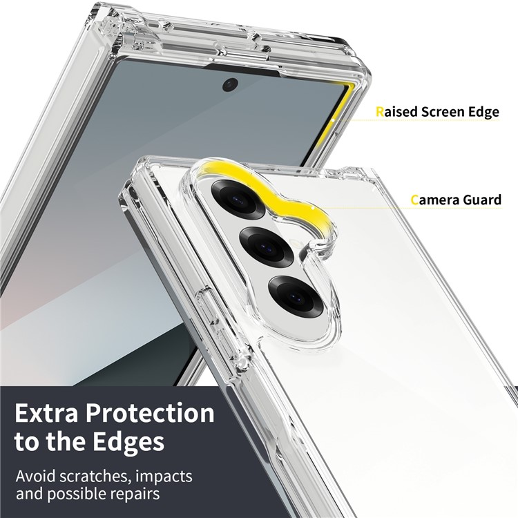  Samsung Galaxy Z Fold 7 Skal TPU / Akryl Transparent