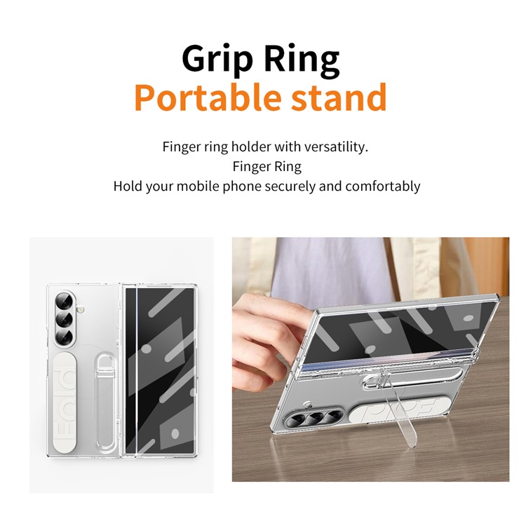  Samsung Galaxy Z Fold 7 Skal Kickstand Transparent