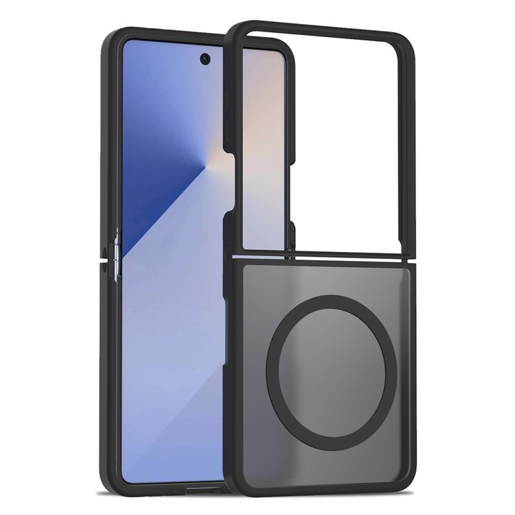  Samsung Galaxy Z Flip 7 Skal MagSafe Skin Touch Svart