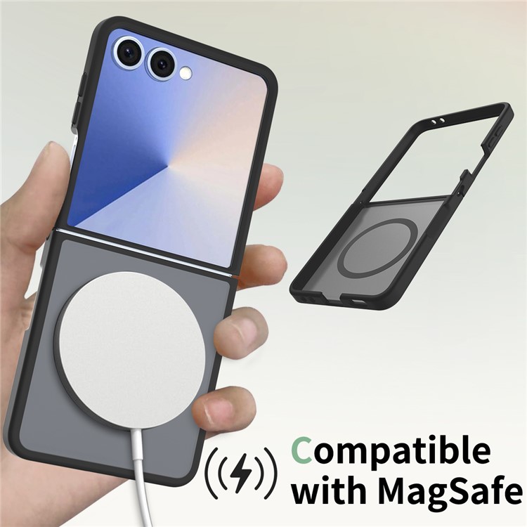  Samsung Galaxy Z Flip 7 Skal MagSafe Skin Touch Svart