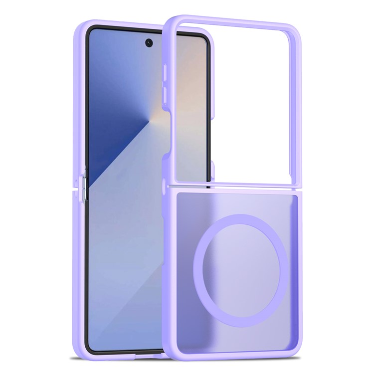  Samsung Galaxy Z Flip 7 Skal MagSafe Skin Touch Lila
