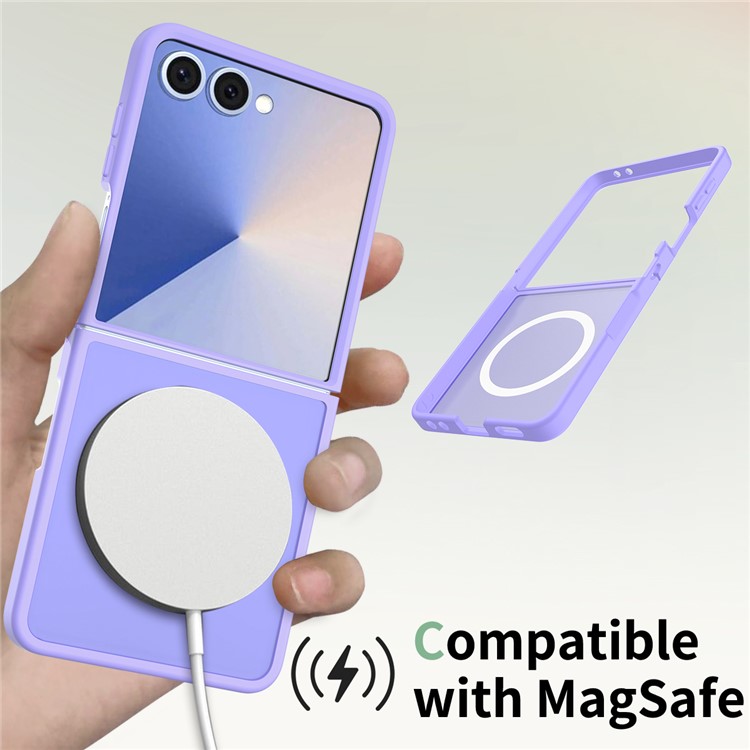  Samsung Galaxy Z Flip 7 Skal MagSafe Skin Touch Lila