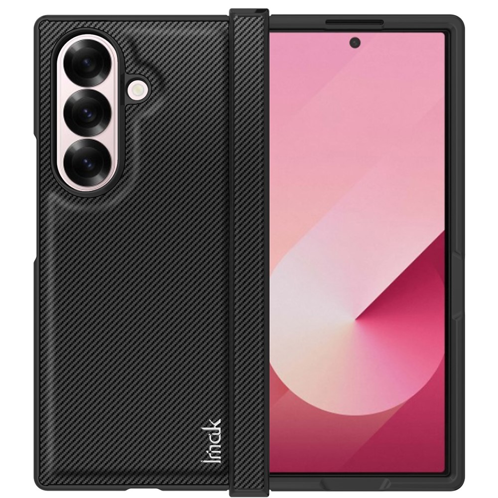 IMAK IMAK Samsung Galaxy Z Fold 7 Skal Kolfiber Textur Svart