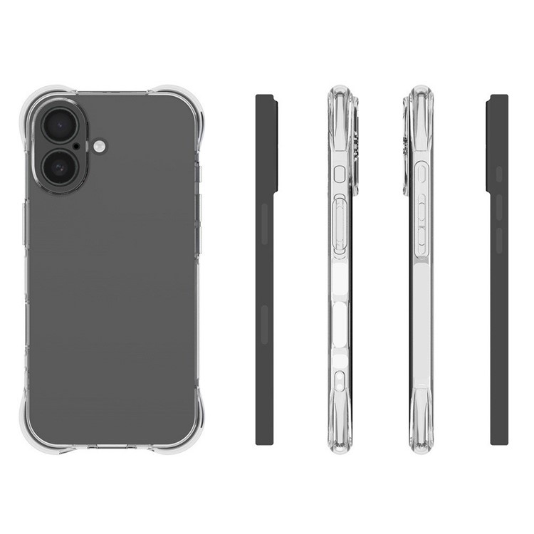  iPhone 17 Skal Shockproof TPU Transparent