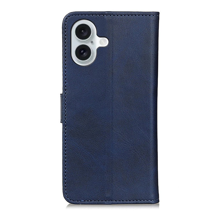  iPhone 17 Plånboksfodral Läder Blå