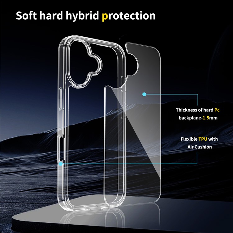  iPhone 17 Skal Akryl / TPU Transparent