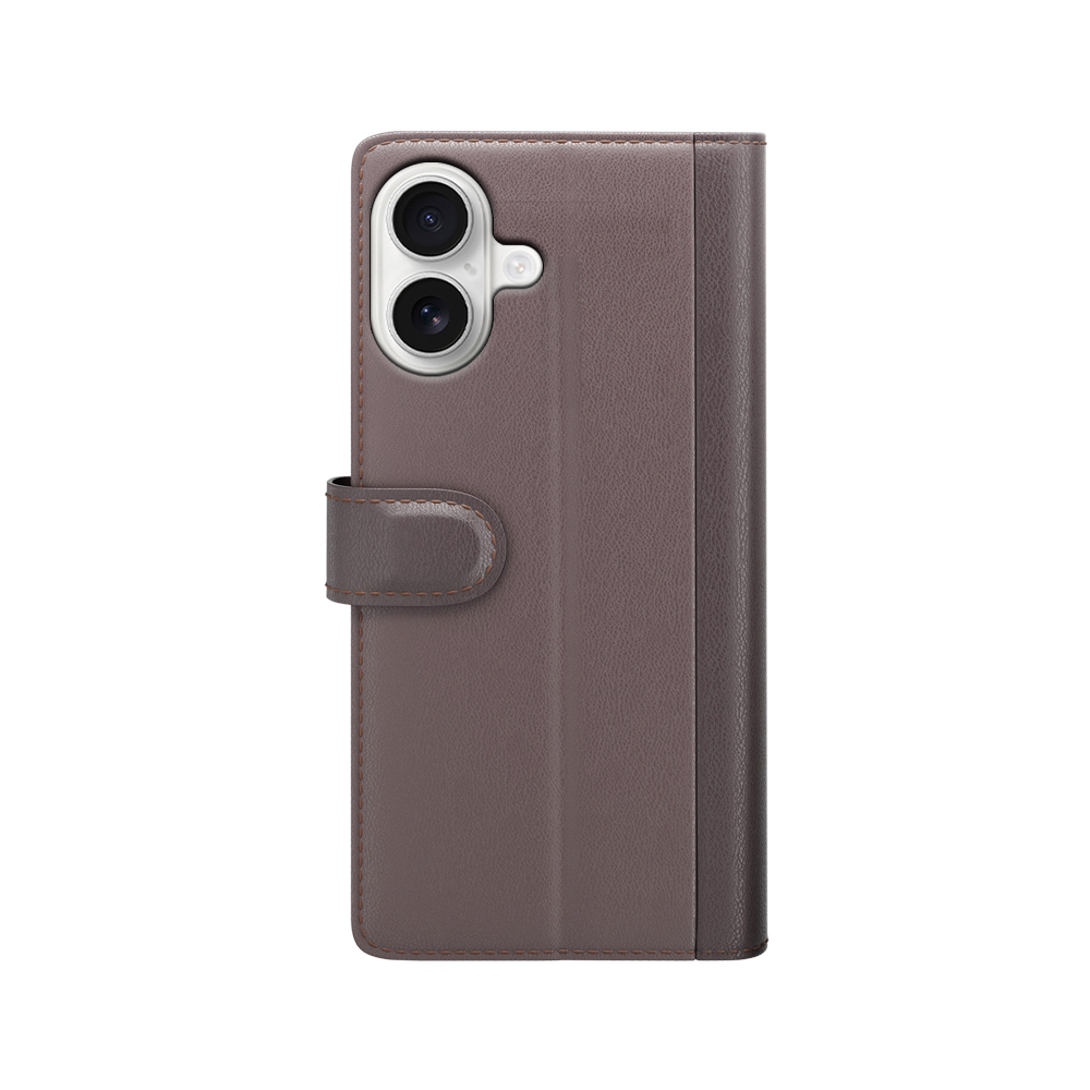 iPhone 17 Fodral Premium Äkta Läder Brun