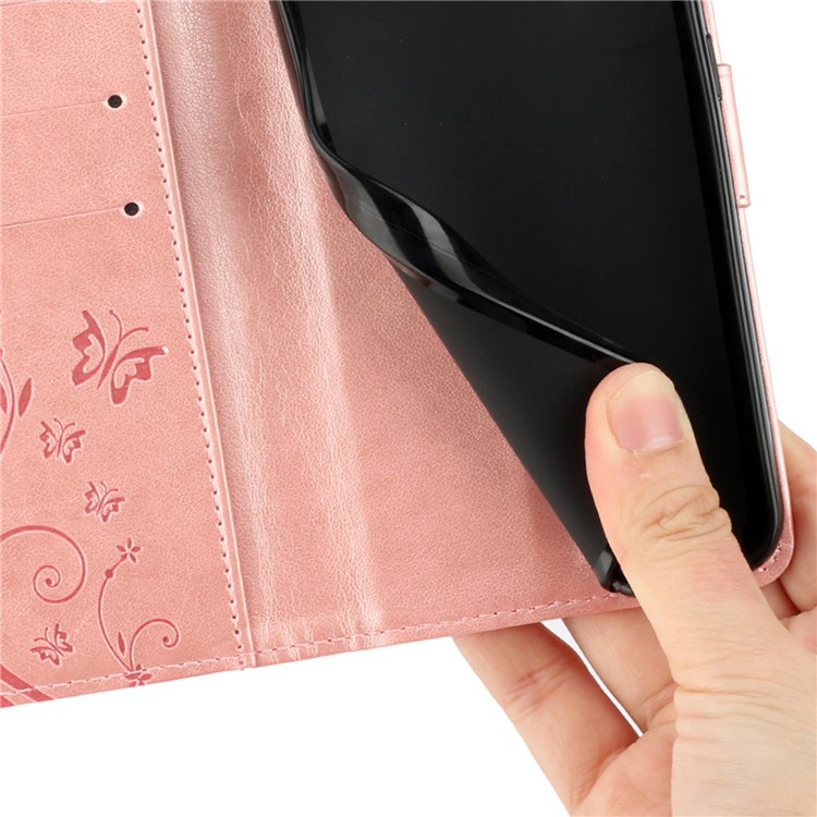  iPhone 17 Fodral Med Blommigt Tryck Roséguld