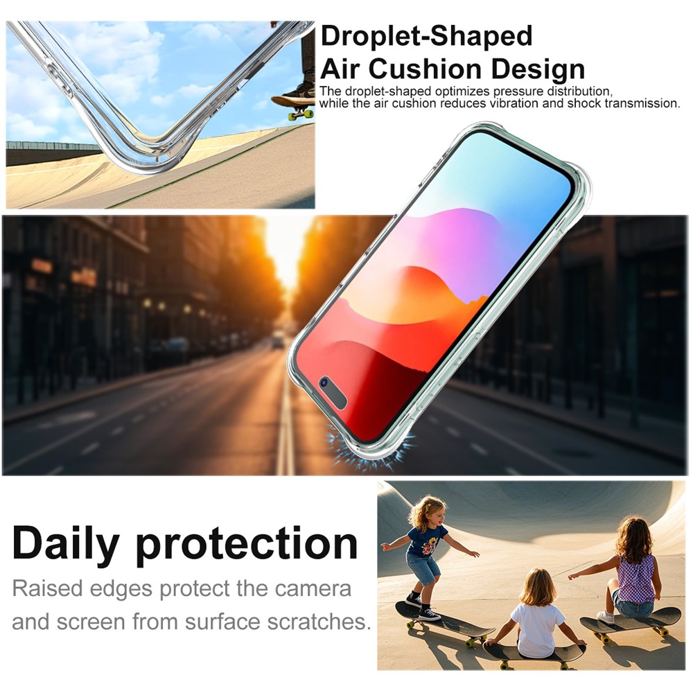 IMAK IMAK iPhone 17 Skal TPU Shockproof Airbag Transparent