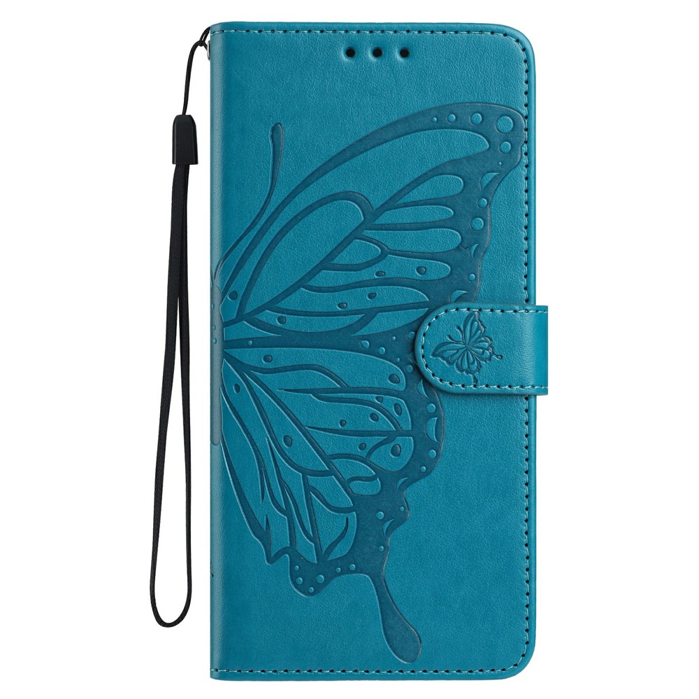  iPhone 17 Fodral Med Fjäril Tryck Blå