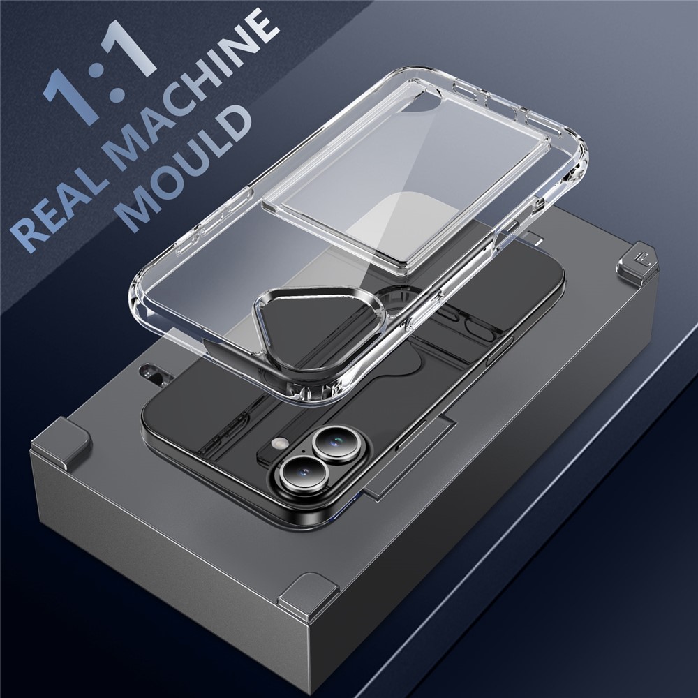  iPhone 17 Skal Med Korthållare Transparent