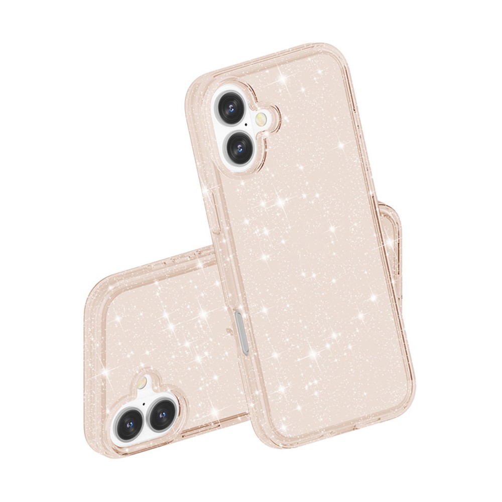  iPhone 17 Skal Hybrid Glitter Guld