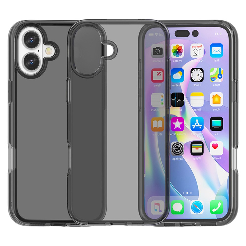  iPhone 17 Skal Shockproof Hybrid Tonad Grå