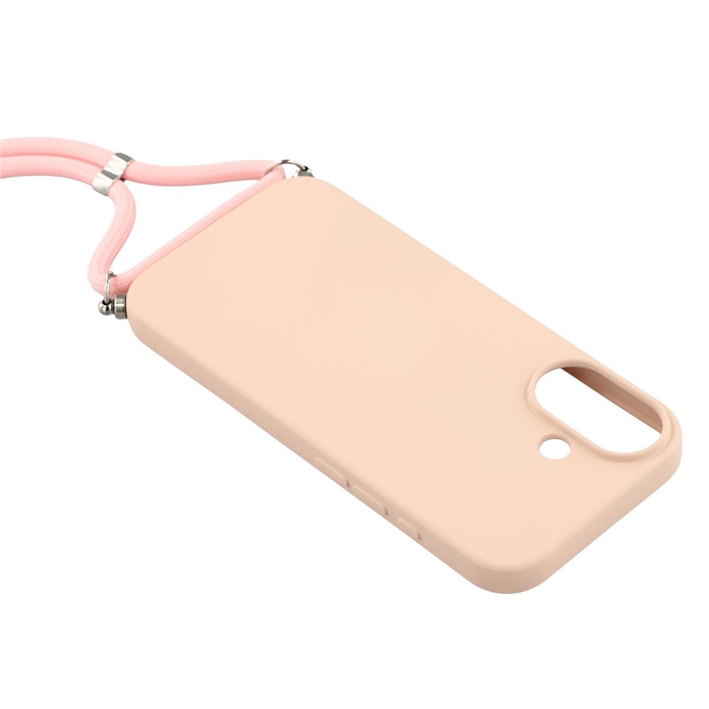  iPhone 17 Skal TPU Med Mobilsnöre Rosa