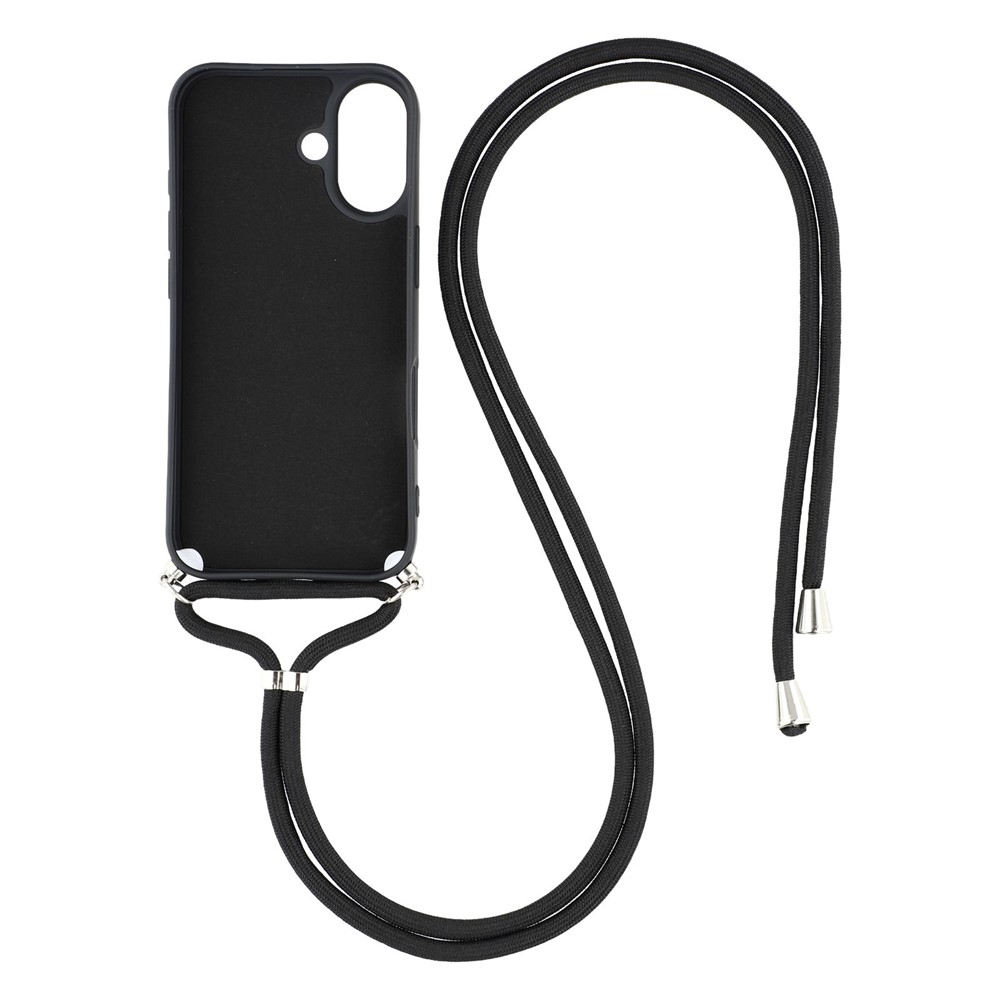  iPhone 17 Skal TPU Med Mobilsnöre Svart