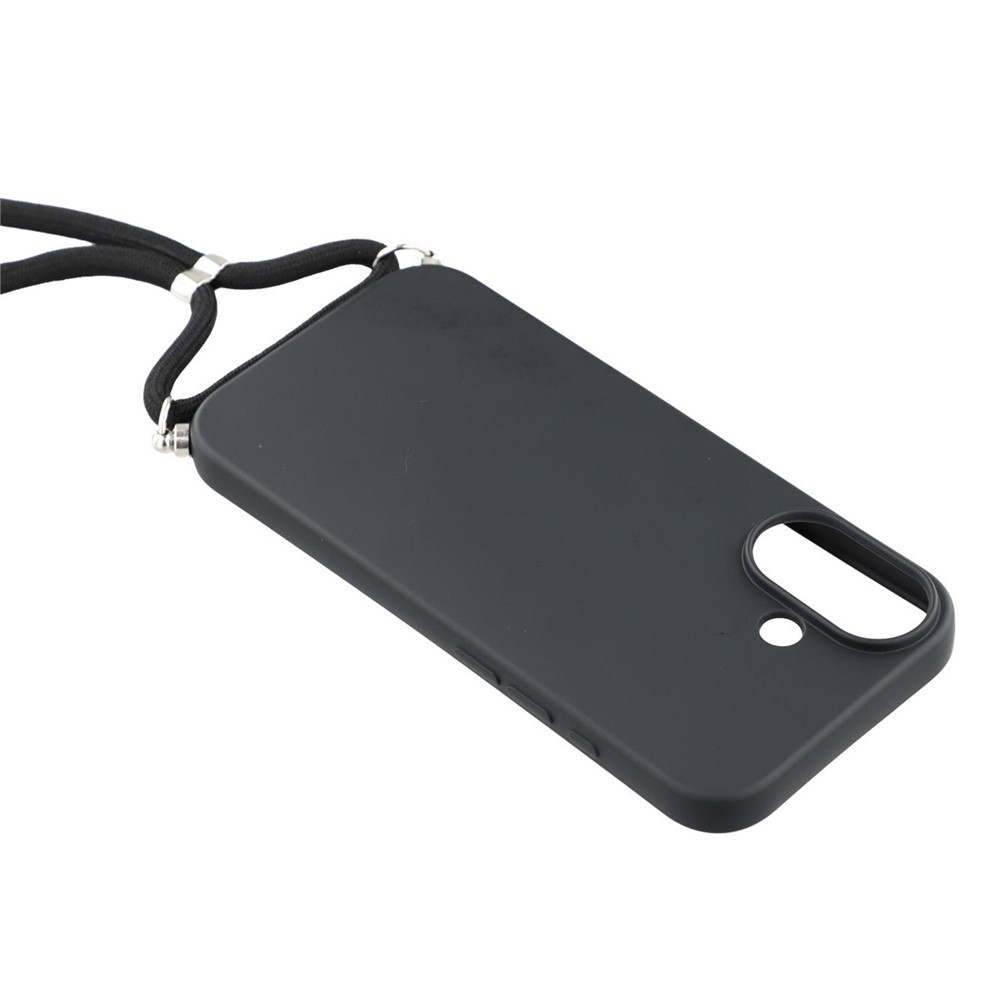  iPhone 17 Skal TPU Med Mobilsnöre Svart