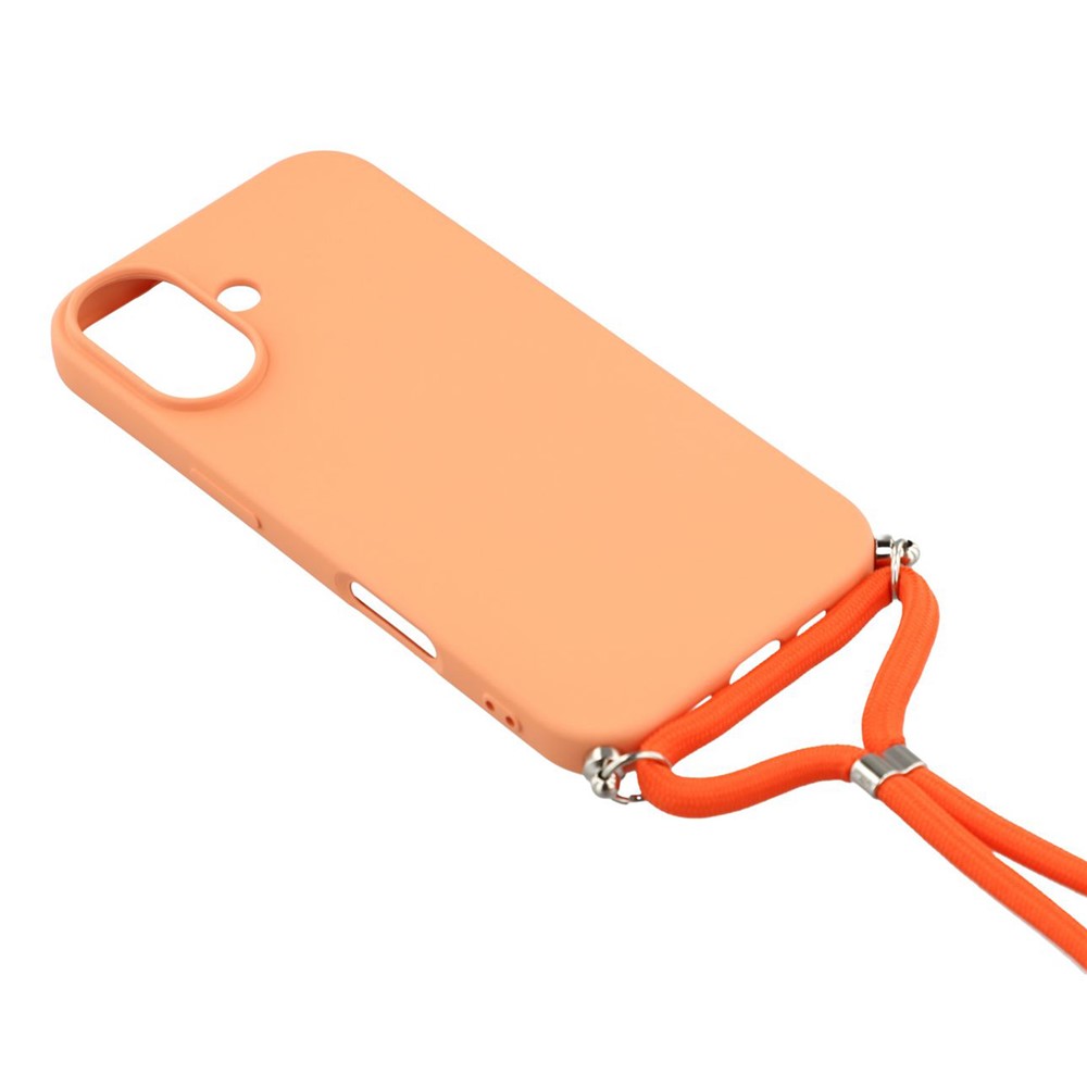  iPhone 17 Skal TPU Med Mobilsnöre Orange