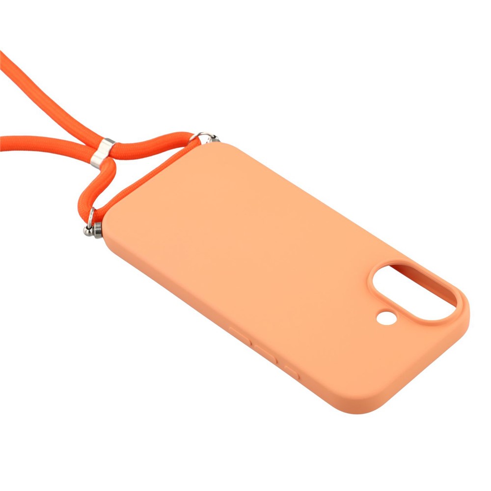  iPhone 17 Skal TPU Med Mobilsnöre Orange