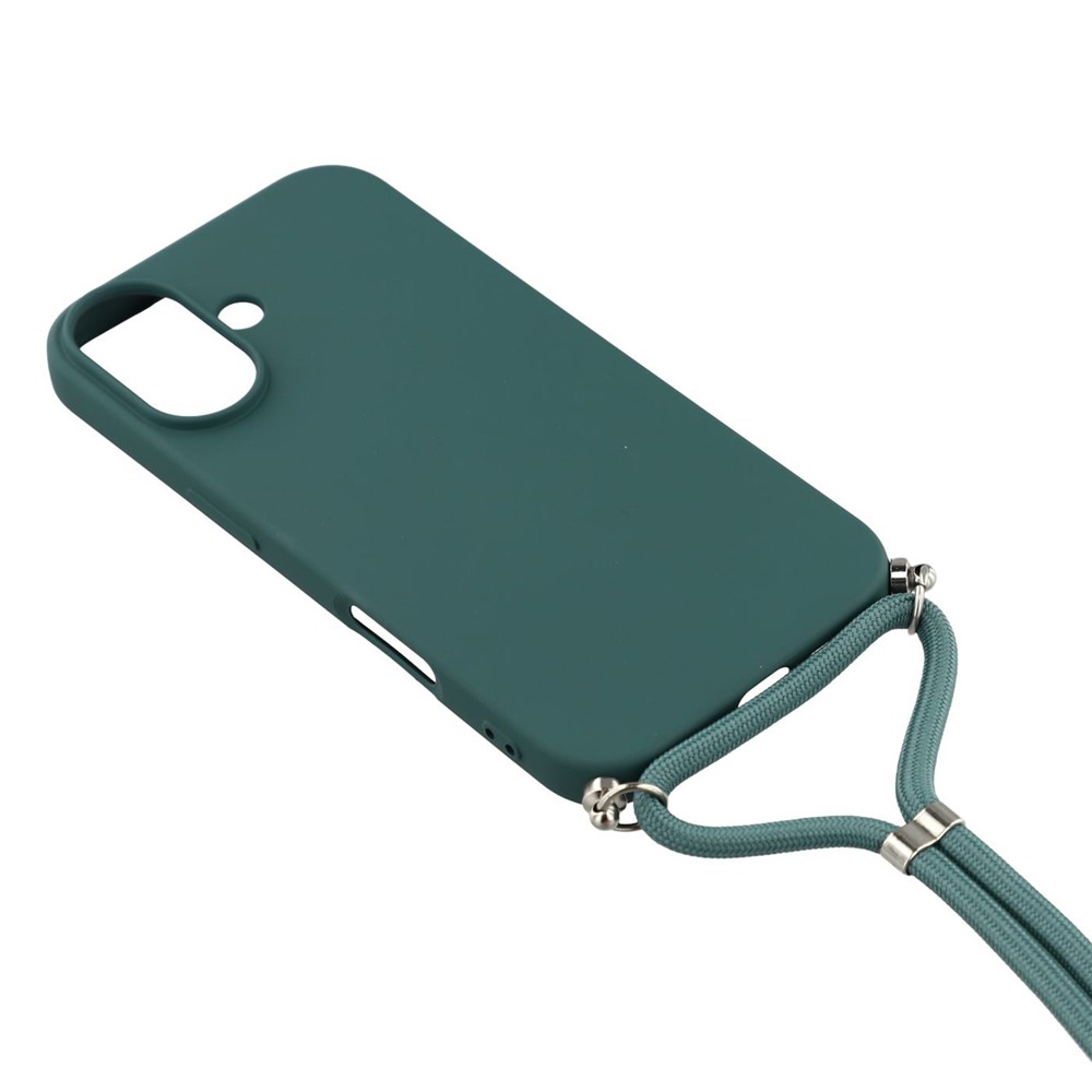  iPhone 17 Skal TPU Med Mobilsnöre Grön