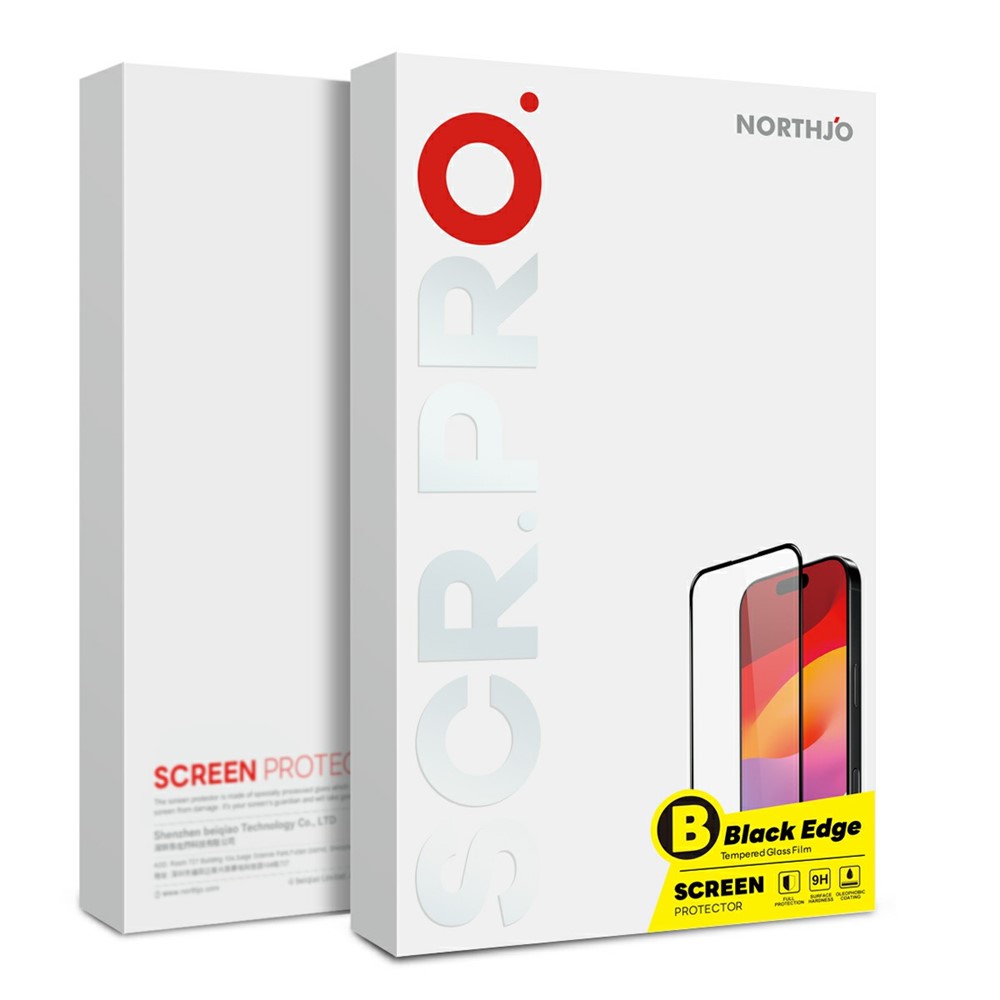 NORTHJO NORTHJO iPhone 17 2-PACK Skärmskydd Heltäckande Härdat Glas