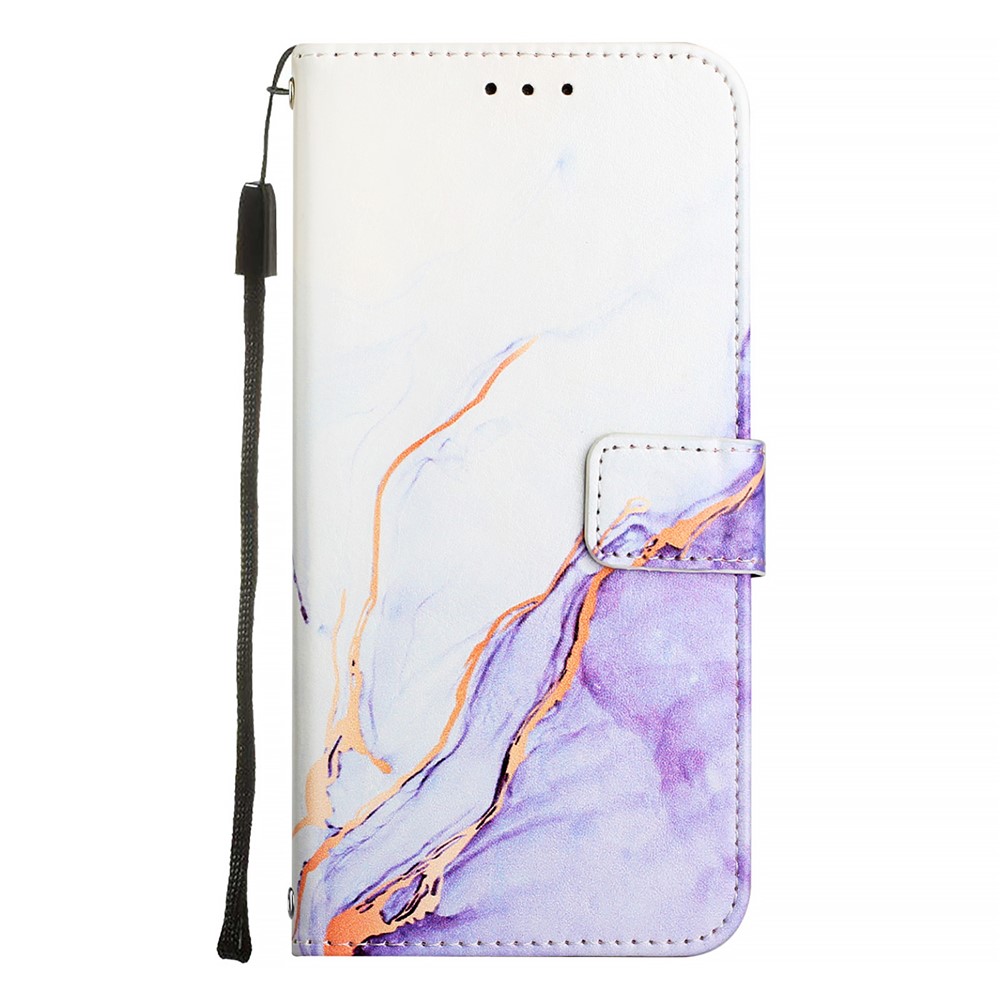  Google Pixel 10/10 Pro / 9/9 Pro Fodral Marmor Vit / Lila