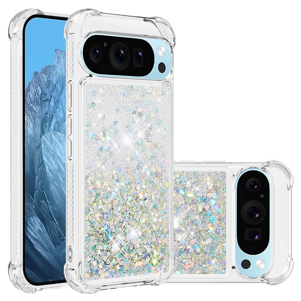  Google Pixel 10 / 10 Pro Skal Glitter Quicksand Silver