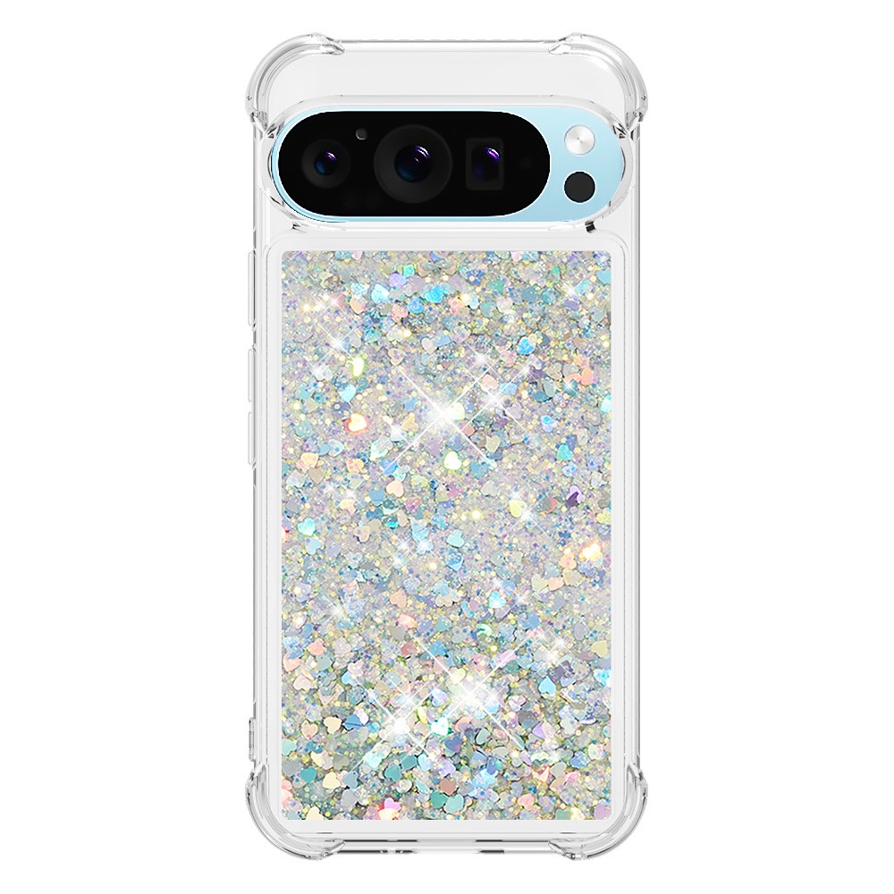  Google Pixel 10 / 10 Pro Skal Glitter Quicksand Silver