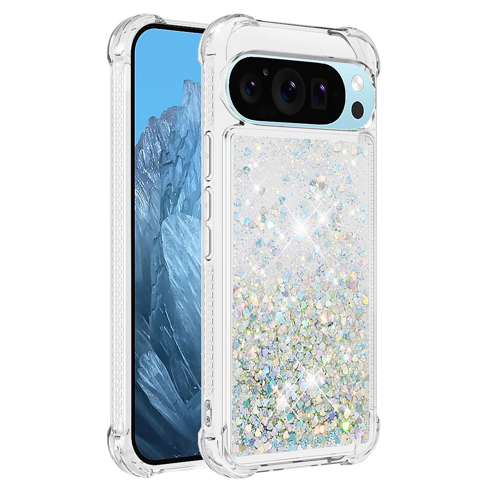  Google Pixel 10 / 10 Pro Skal Glitter Quicksand Silver