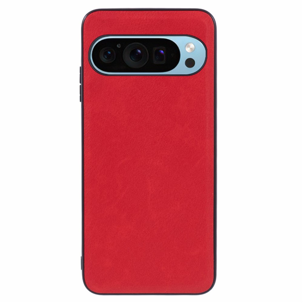  Google Pixel 10 / 10 Pro Skal Retro Läder Röd