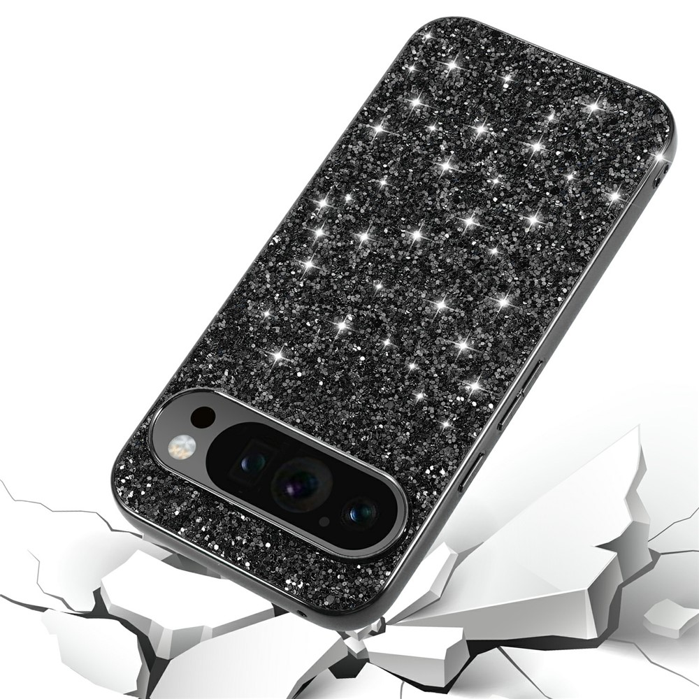  Google Pixel 10 / 10 Pro Skal Glitter Hybrid Guld