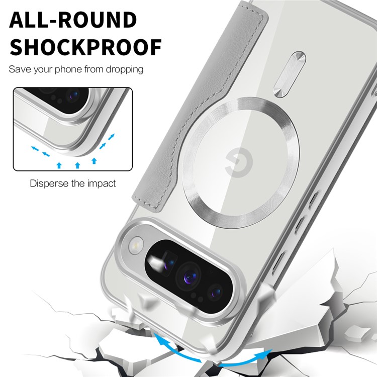  Google Pixel 10 / 10 Pro Fodral MagSafe Rhombus Grå