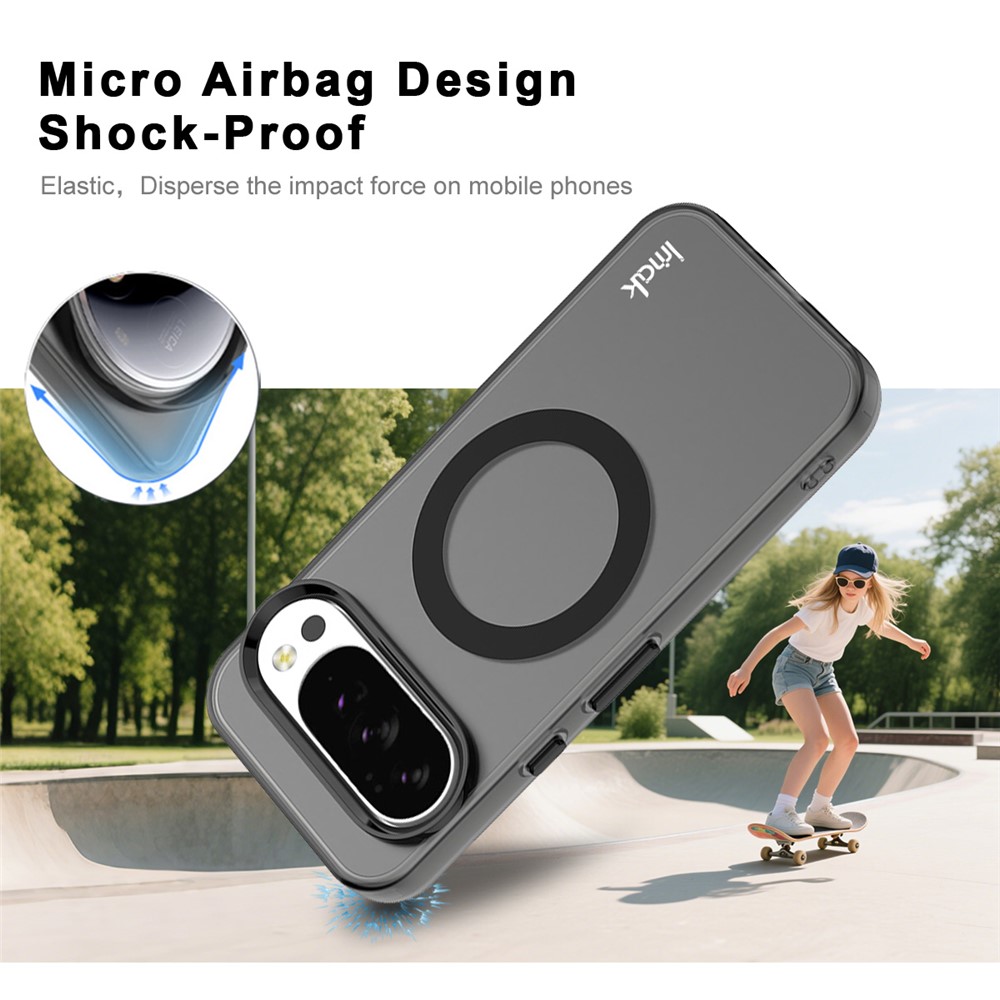 IMAK IMAK Google Pixel 10/10 Pro Skal MagSafe Anti Drop Svart