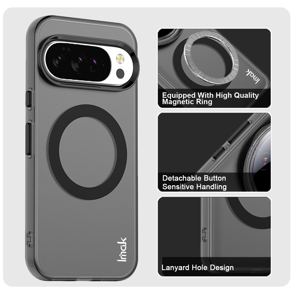 IMAK IMAK Google Pixel 10/10 Pro Skal MagSafe Anti Drop Svart