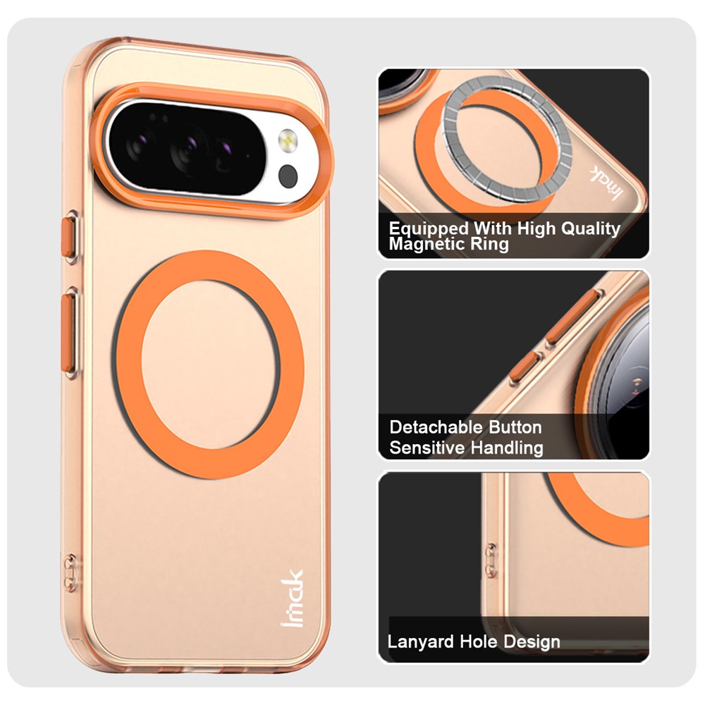 IMAK IMAK Google Pixel 10/10 Pro Skal MagSafe Anti Drop Orange