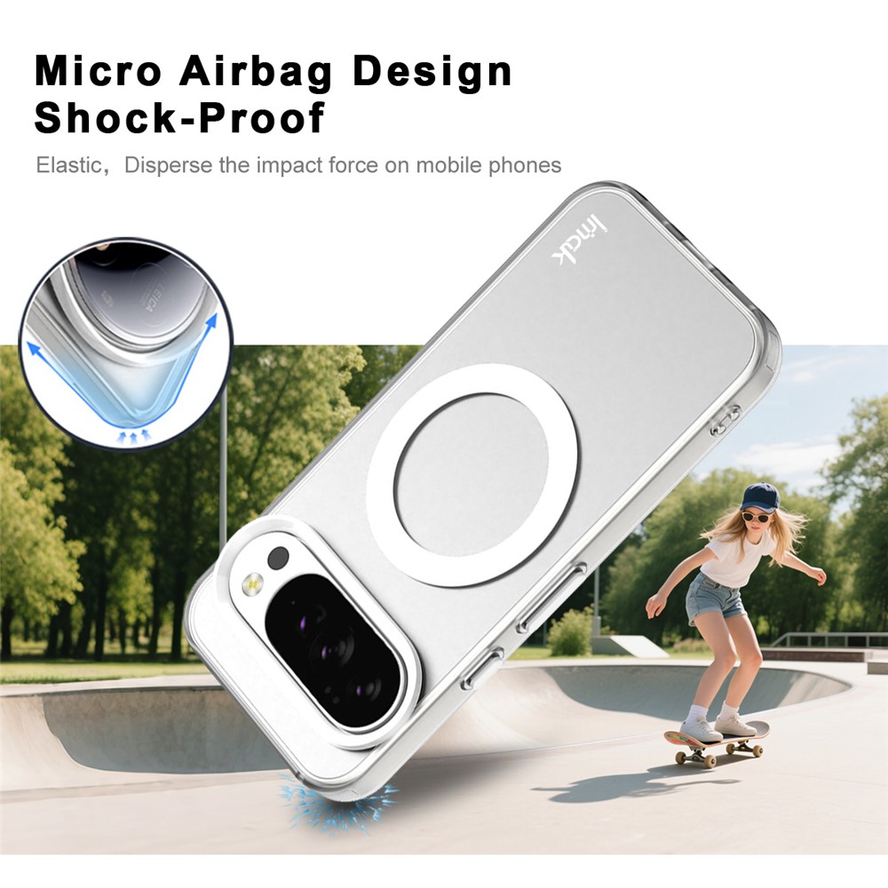 IMAK IMAK Google Pixel 10/10 Pro Skal MagSafe Anti Drop Vit