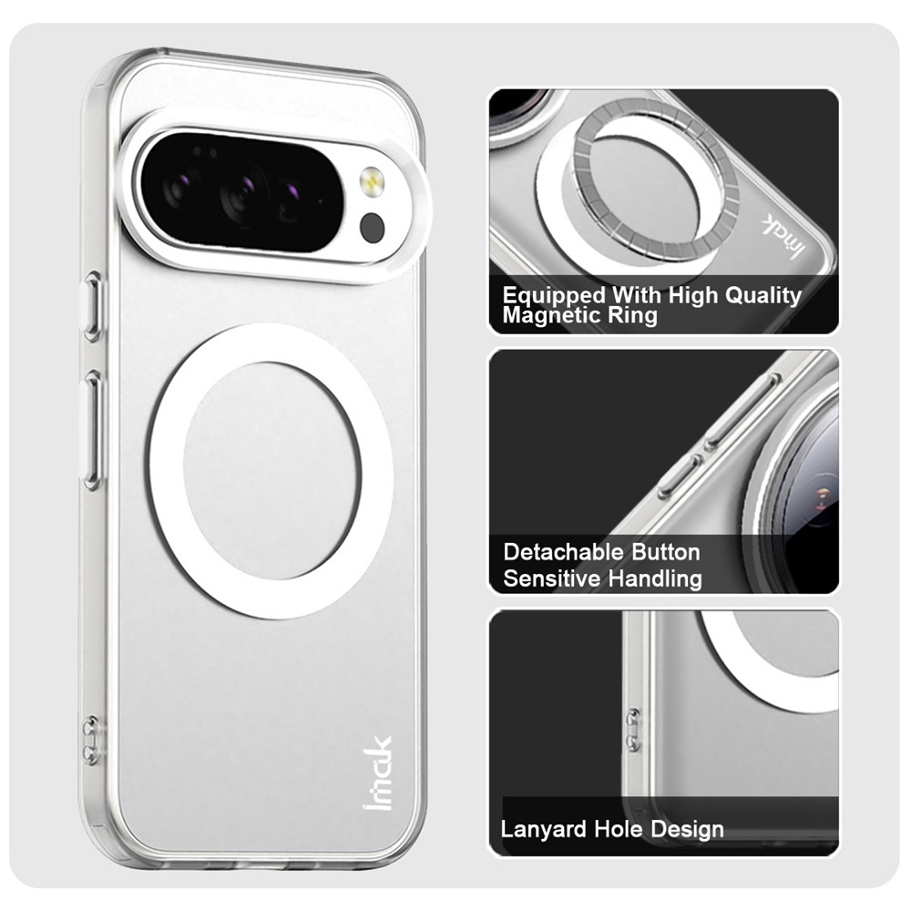 IMAK IMAK Google Pixel 10/10 Pro Skal MagSafe Anti Drop Vit