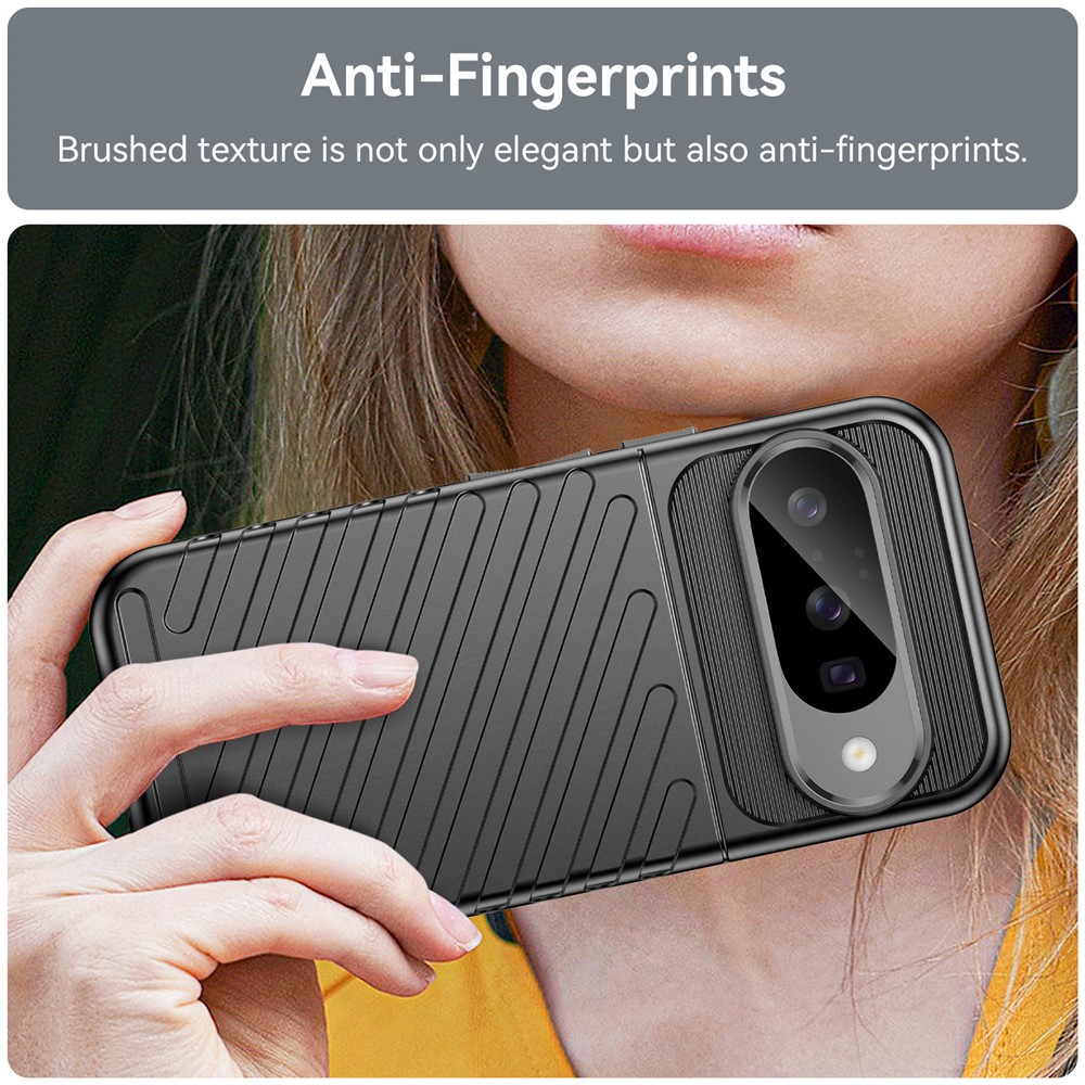  Google Pixel 10 / 10 Pro Skal Twill Textur Svart