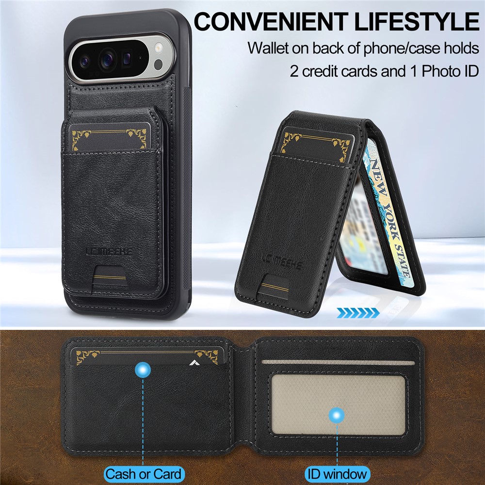 LC.IMEEKE LC.IMEEKE Google Pixel 10/10 Pro/9/9 Pro Skal Magnetiskt Kortfack