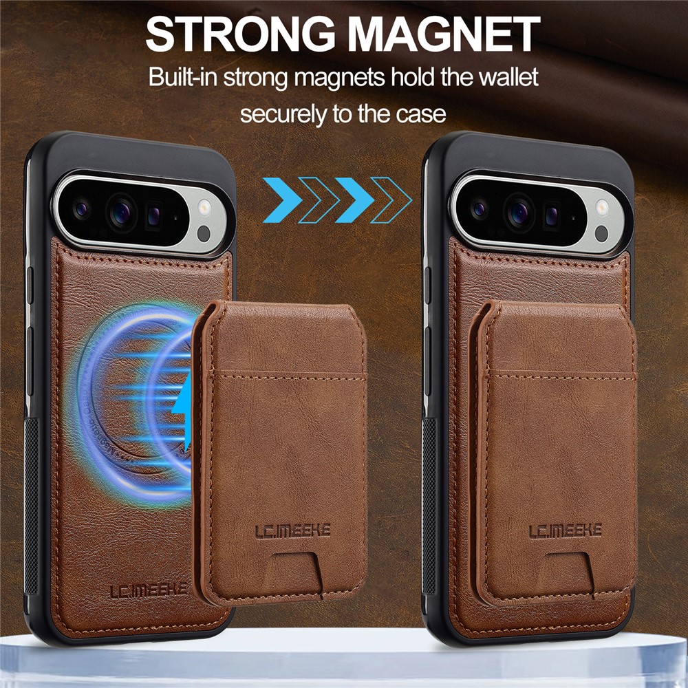 LC.IMEEKE LC.IMEEKE Google Pixel 10/10 Pro/9/9 Pro Skal Magnetiskt Kortfack