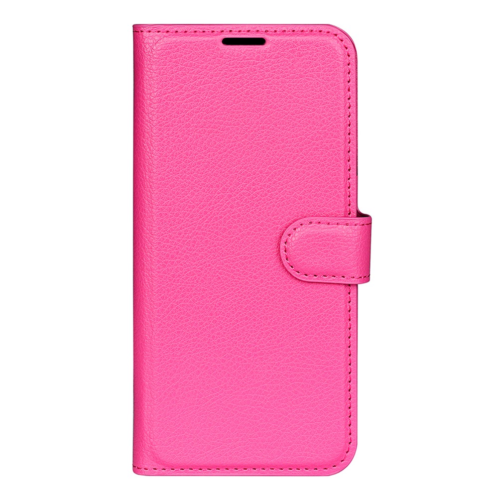  Google Pixel 10 Pro XL Fodral Litchi Läder Rosa