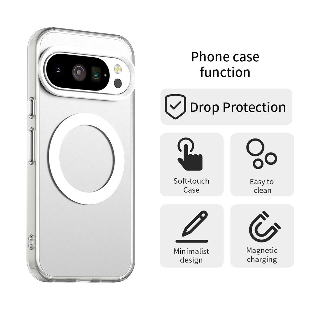  Google Pixel 10 Pro XL Skal MagSafe Hybrid Transparent