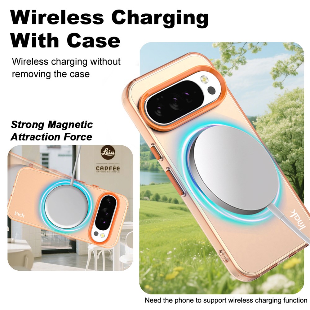 IMAK IMAK Google Pixel 10 Pro XL Skal MagSafe Anti Drop Orange