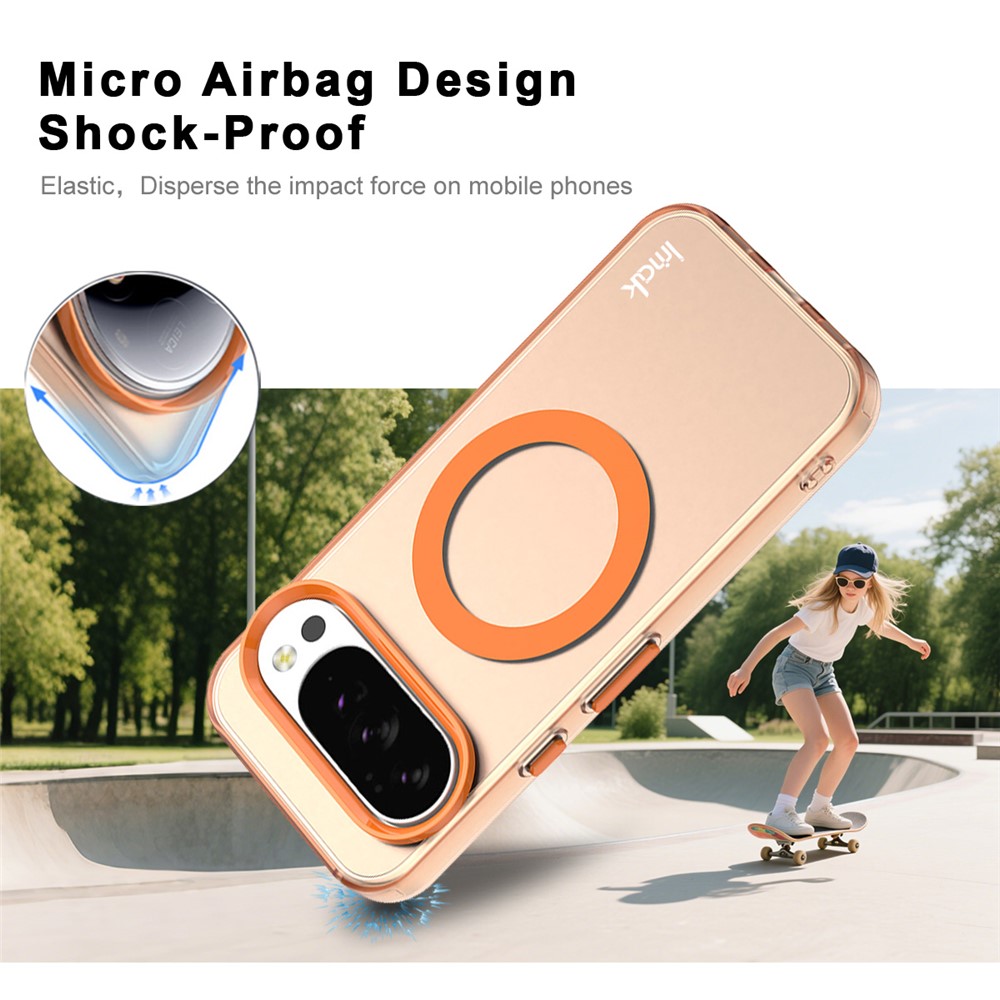 IMAK IMAK Google Pixel 10 Pro XL Skal MagSafe Anti Drop Orange