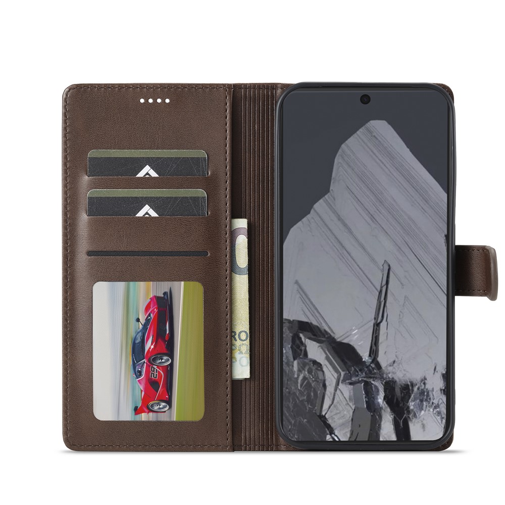 LC.IMEEKE LC.IMEEKE Google Pixel 10 Pro XL Fodral Läder Brun