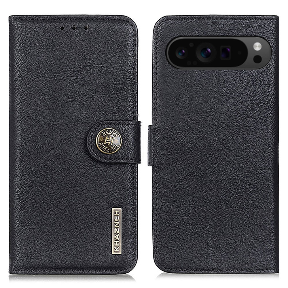 KHAZNEH KHAZNEH Google Pixel 10 Pro XL/ 9 Pro XL Fodral Läder Svart