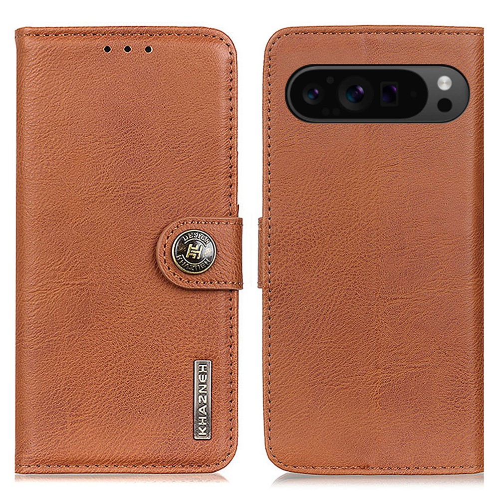 KHAZNEH KHAZNEH Google Pixel 10 Pro XL/ 9 Pro XL Fodral Läder Brun