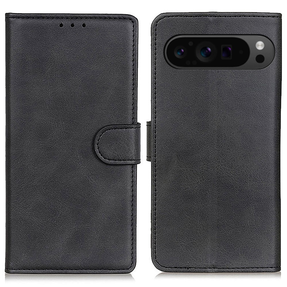 Google Pixel 10 Pro XL/ 9 Pro XL Fodral Läder Svart