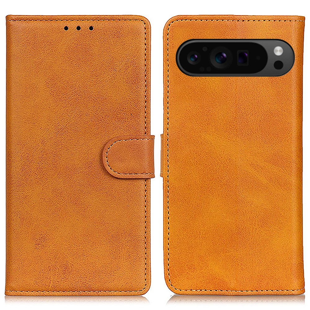  Google Pixel 10 Pro XL/ 9 Pro XL Fodral Läder Brun