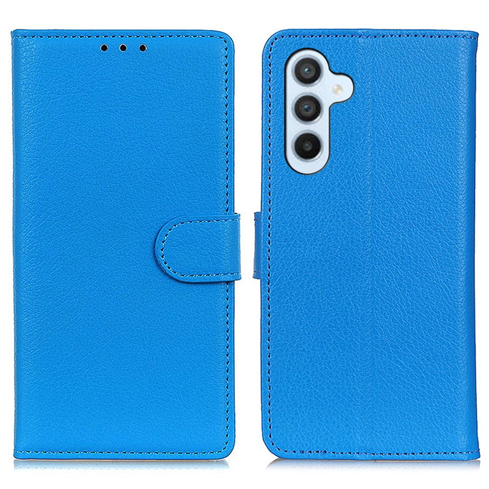  Samsung Galaxy A17 / A26 Fodral Litchi Läder Blå