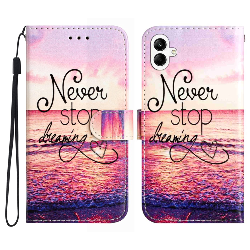  Samsung Galaxy A07 Fodral Med Tryck Never Stop Dreaming